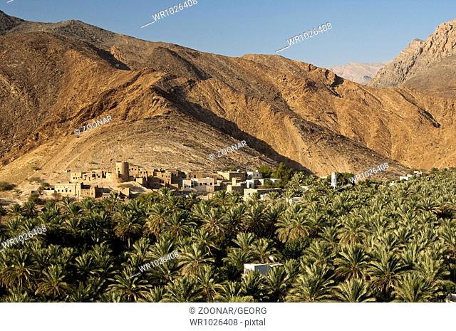 village Birkat al Mawz, Jebel Akhdar, Oman
