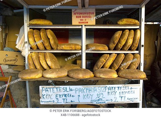 Traditional breads Afyon western Anatolia Turkey Asia
