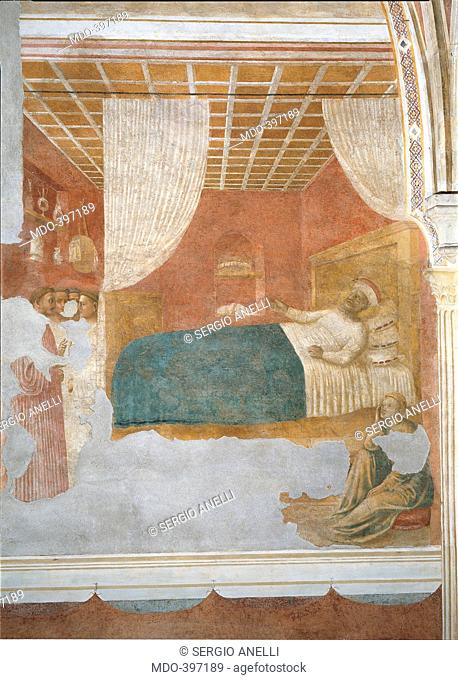 Frescoes in the Chapel Branda Castiglioni, by copy from Tommaso di Ser Giovanni Cassai known as Masaccio, 1431, 15th Century