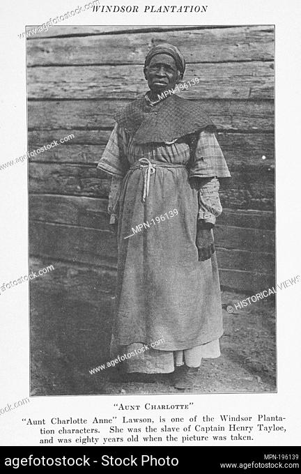 Aunt Charlotte. ""Aunt Charlotte Anne"" Lawson, is one of the Windsor Plantation characters. She was the slave of Captain Henry Tayloe