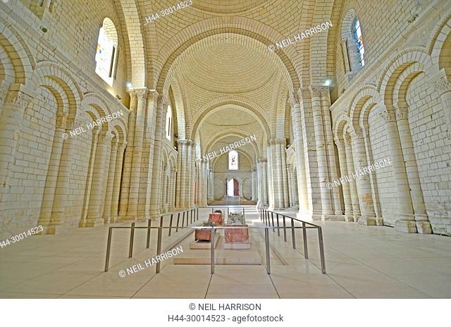 the tombs of King Henry II of England and Richard the Lionheart at Fontevraud Abbey