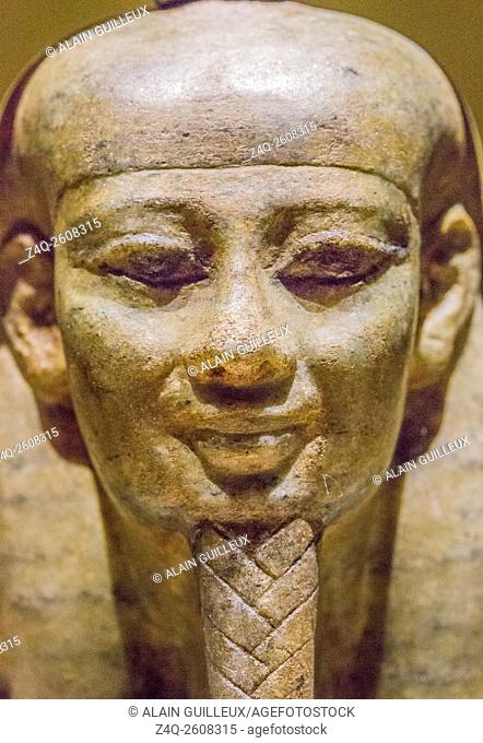 Photo taken during the opening visit of the exhibition â. œOsiris, Egypt's Sunken Mysteriesâ. . . Egypt, Cairo, Egyptian Museum