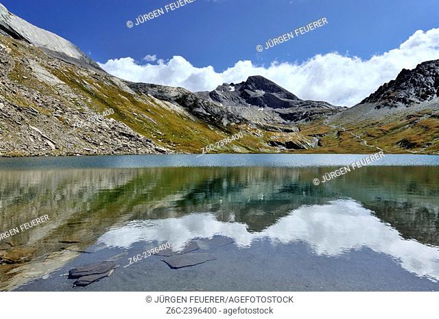 Lac Foréant near Col Agnel, Hautes-Alpes, French Alps, France