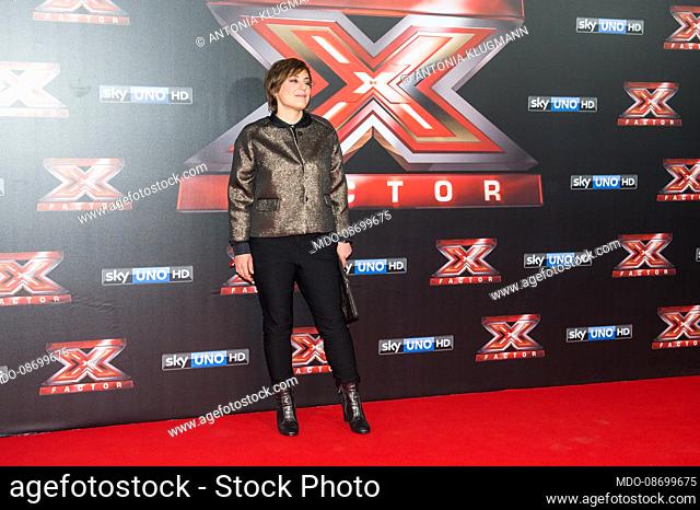 The Italian Chef Antonia Klugmann at the red carpet for the final of X Factor Italia 2017. Assago (Italy), December 14th, 2017