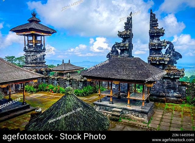 Pura Besakih temple complex on mount Agung, Bali, Indonesia