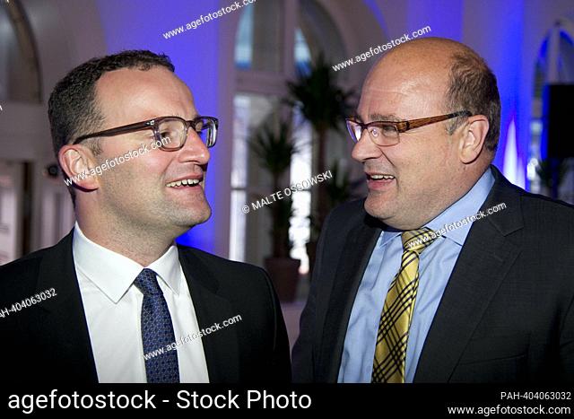 ARCHIVE PHOTO: Steffen KAMPETER celebrates his 60th birthday on April 18, 2023, Jens SPAHN, left, politician, CDU, Steffen KAMPETER, politician, CDU