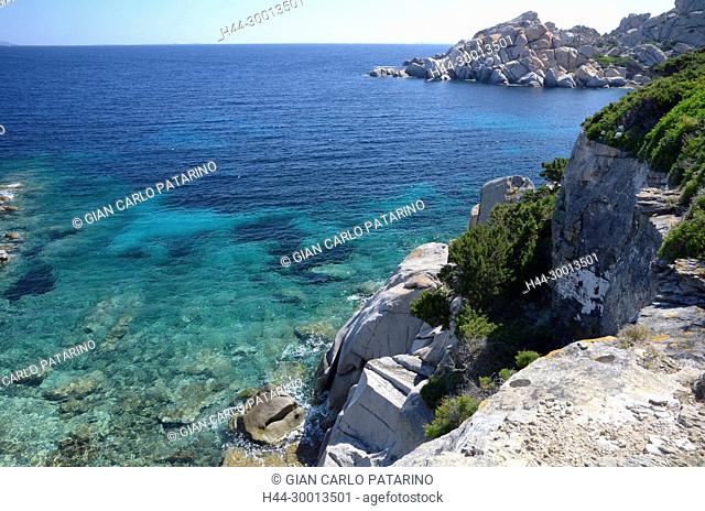 Sardinia, Italy rocks in Capo Testa