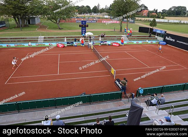 26 July 2020, North Rhine-Westphalia, Versmold: Tennis: DTB German Pro Series, singles, women, final round, match for 3rd place