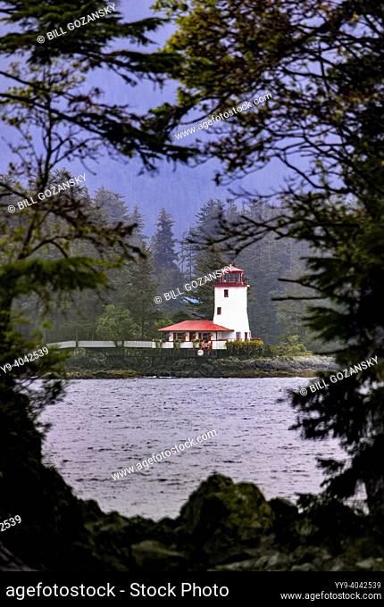 Sitka Lighthouse (navigation beacon and vacation rental) built by Burgess Bauder - Sitka, Alaska, USA