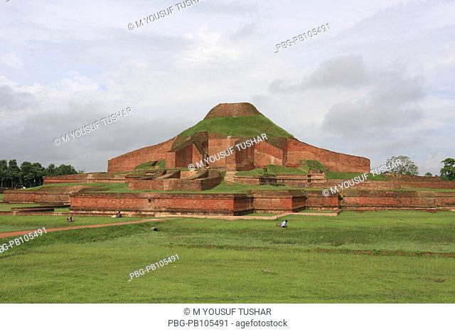 The remains of Paharpur Buddhist Monastery The monastery was established by King Dharma Pal in the 7th century Located in Paharpur village