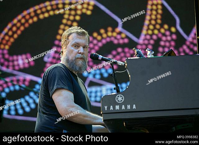 John Grant performs Nights of the botanist concert at Real Jardín Botánico UCM on July 5, 2022 in Madrid, SPAIN