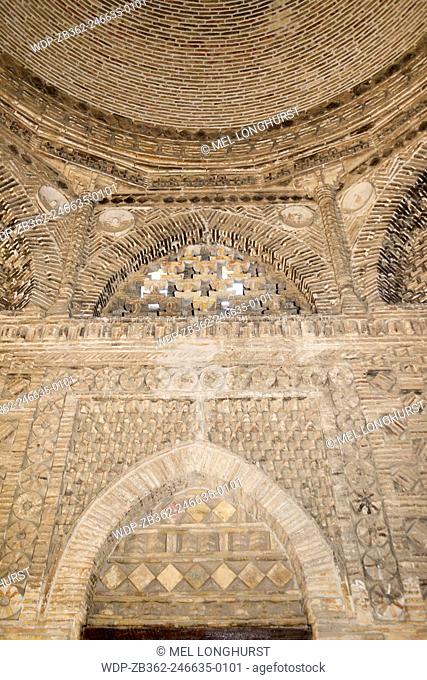 Inside Ismail Samani Mausoleum, also known as Ismoil Samoniy Maqbarasi and Mausoleum of the Samanids, Bukhara, Uzbekistan
