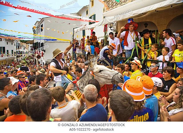 Sant Bartomeu festival. Ferreries. Minorca. Balearic Islands. Spain