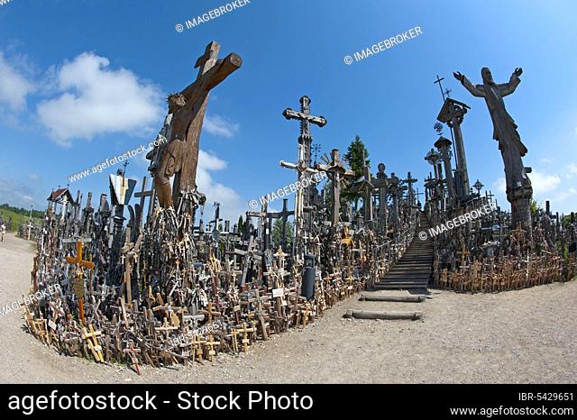 Mountain of the Crosses, Lithuania, Baltic States, Europe, Sanctuary, near Siauliai, Kryziu kalnas, Europe