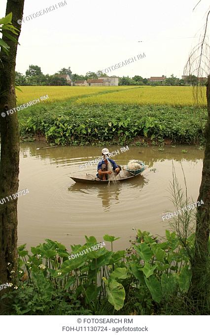 person, fishing, male, vietnam, people