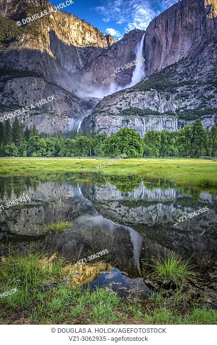 Cooks Meadow Reflection of Yosemite Falls