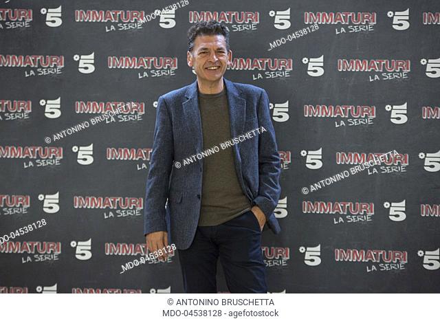 Italian actor Ninni Bruschetta (Antonino Bruschetta) attends the photocall of Mediaset's Immaturi fiction. Milan, January 11th 2018