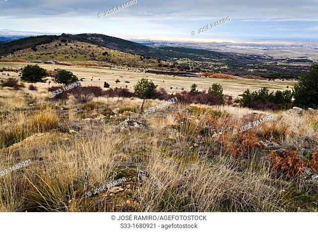 Cabeza Gatos hill from the Cruz de la Gallega Valsaín Segovia Castilla León Spain