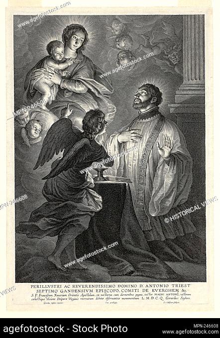 The Virgin and Child Appearing to Saint Francis Xavier - 1610/59 - Schelte Adamsz. Bolswert (Dutch, active in Flanders, c