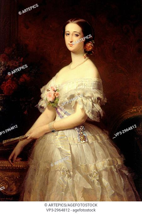 Edouard Louis Dubufe - . Portrait of Empress Eugénie . 1854