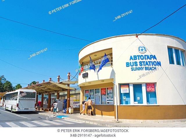 Bus station, Sunny Beach, Bulgaria