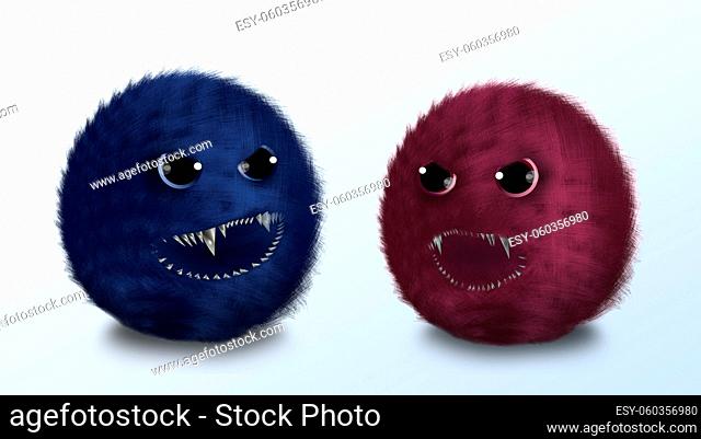animal 3d rendering disguise purple communication emotion