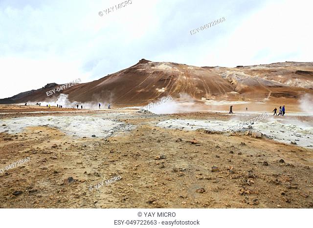 Namafjall geothermal area in North of Iceland