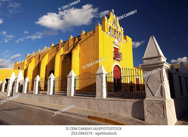 Temple Of The Sweet Name Of Jesus-Templo Del Dulce Nombre De Jesus in the city center, Campeche, Campeche State, Yucatan Province , Mexico, Central America