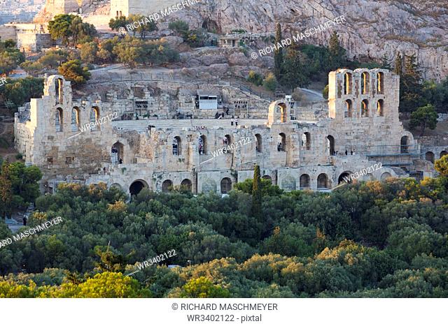 Herodes Atticus Theatre, Acropolis, UNESCO World Heritage Site, Athens, Greece, Europe