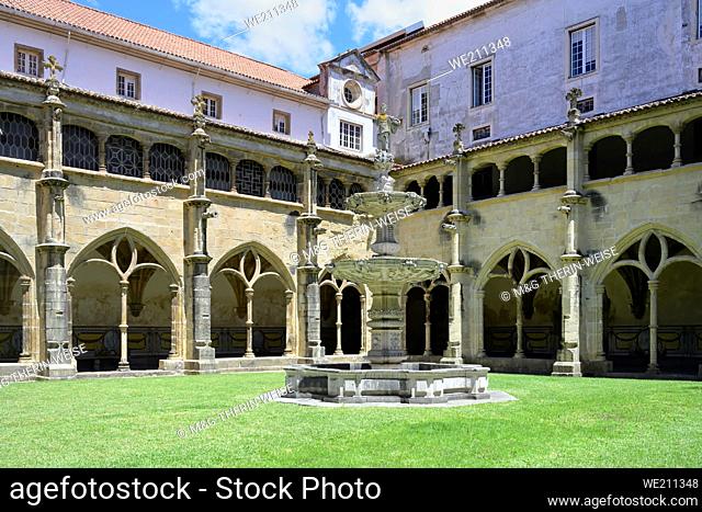 Santa Cruz Monastery, Cloister, Coimbra, Beira, Portugal