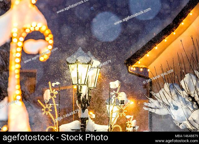 Winter at Christmas time in Hohenems, Vorarlberg, Austria