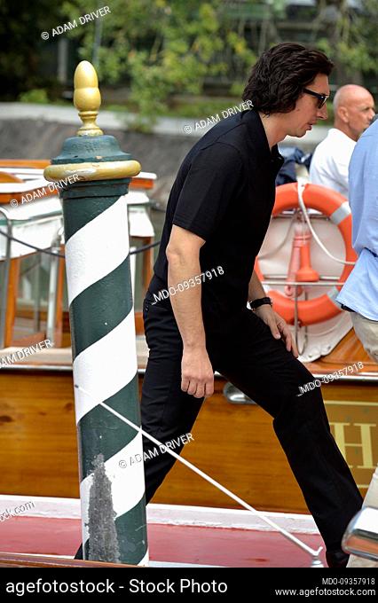 American Actor Adam Driver at the 79 Venice International Film Festival 2022. Arrival at Lido. Venice (Italy), August 31st, 2022