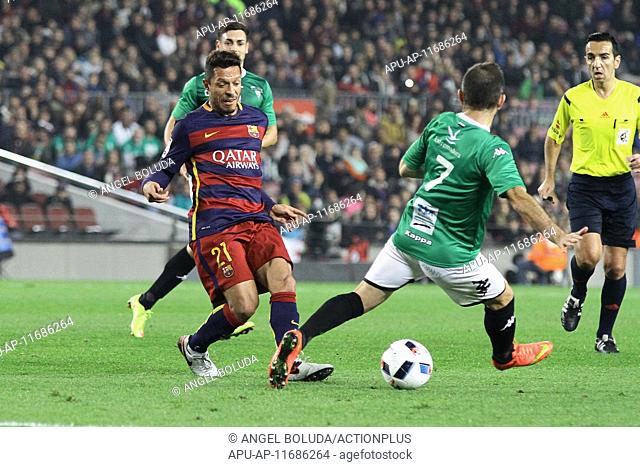 2015 Copa del Rey Semi Final 1st Leg Barcelona v Villanovense Dec 2nd. 02.12.2015. Barcelona, Spain. 2nd leg of the Copa del Rey last 32 tie