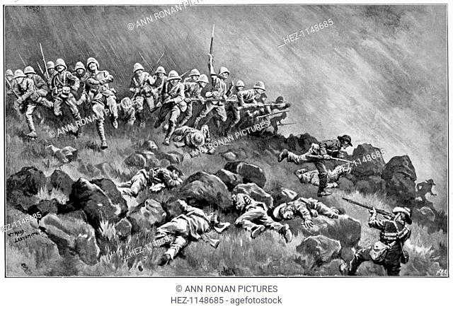 Assault on Wagon Hill, 2nd Boer War, 6 January 1900. Wagon Hill, 5km south of Ladysmith, was an important British position during the Siege of Ladysmith which...