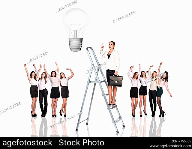 people business team on the white background