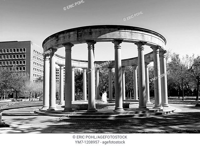 Mecom-Rockwell Fountain and Colonnade - Houston, TX  This 1968 Hermann Park monument is constructed of corinthian-style limestone columns from the original...