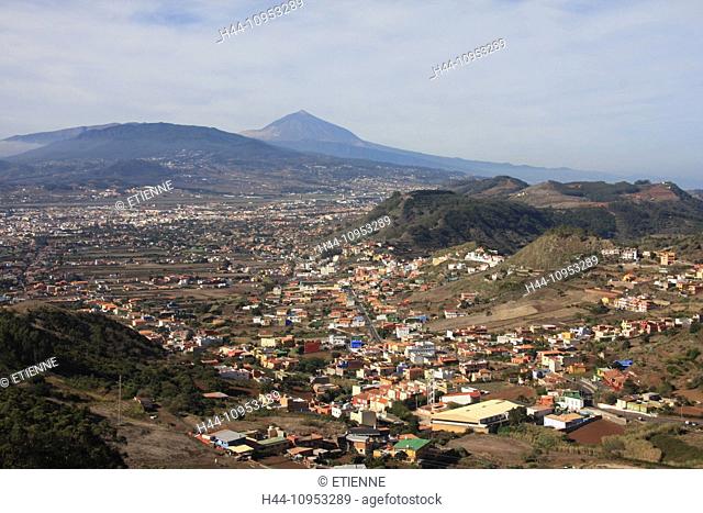 Spain, Europe, Canary islands, Tenerife, La Laguna, San Cristobal de la Laguna, Teide