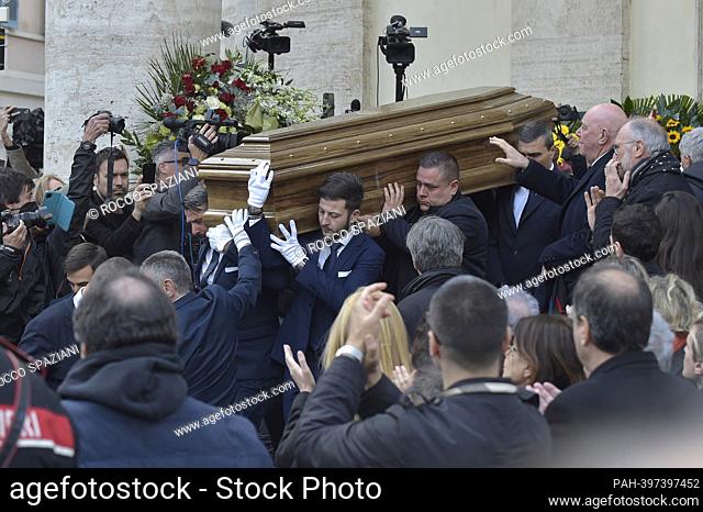 Rome, funeral of Maurizio Costanzo. February 27, 2023. - Rome/Italien