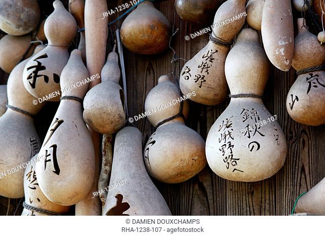 Carved calabash, Kyoto, Japan, Asia