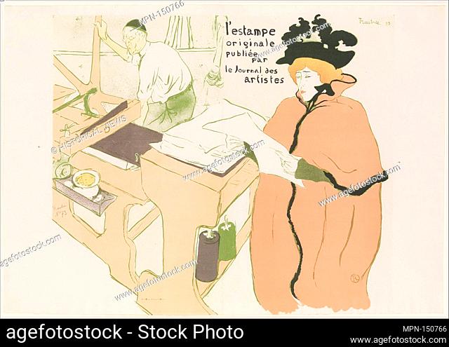 Cover for L'Estampe originale, Album I, publiée par les Journal des Artistes. Series/Portfolio: L'Estampe originale, Album I; Artist: Henri de Toulouse-Lautrec...