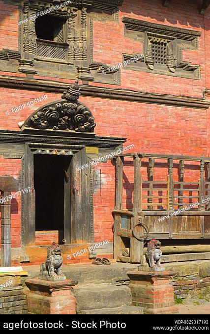 Nepal, Kathmandu Valley, Kirtipur, Bagh Bhairab, hindu temple, , Credit:Tibor Bognar / Avalon