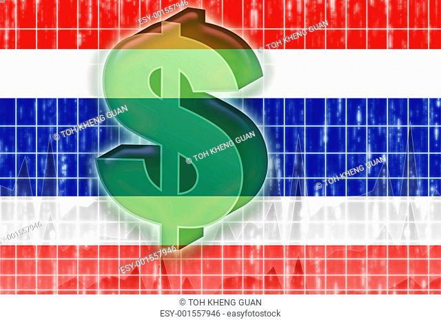 Flag of Thailand finance economy