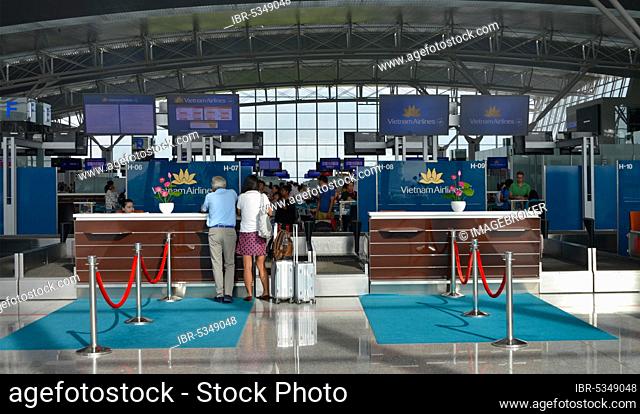 Check-in, International Airport, Noi Bai, Hanoi, Vietnam, Asia