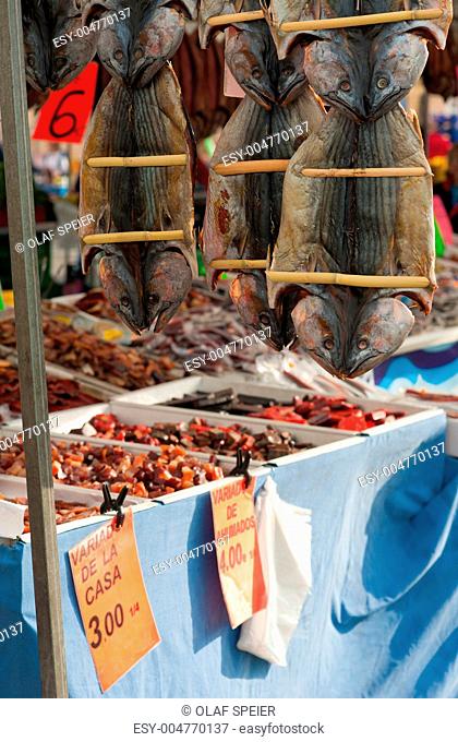 Fish on street market