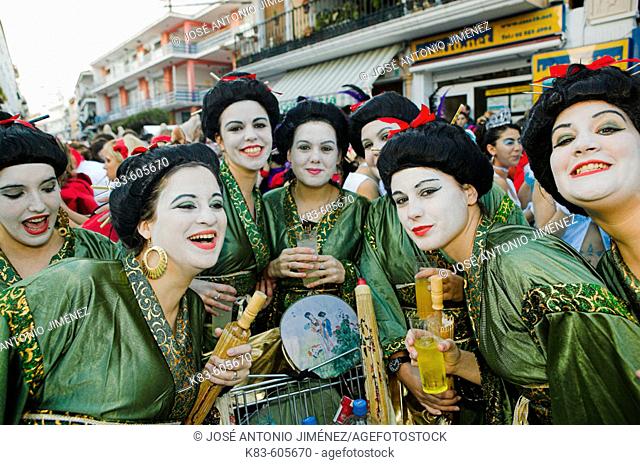 Nerja carnival, La Axarquia, Malaga. Andalucia. Spain