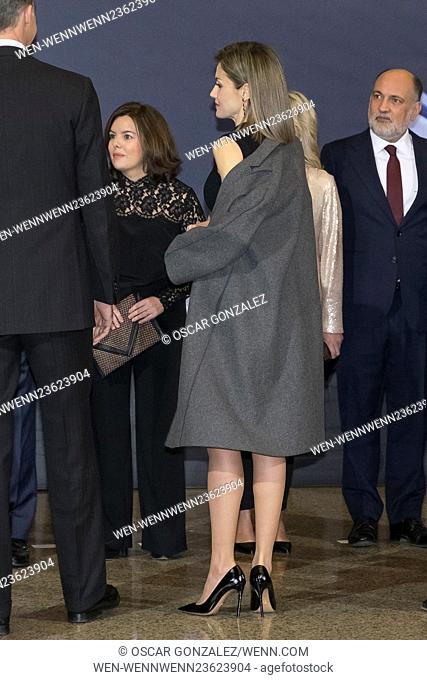King Felipe VI and Queen Letizia of Spain attend the 'In Memoriam' concert held at the National Auditorium Featuring: Queen Letizia Where: Madrid