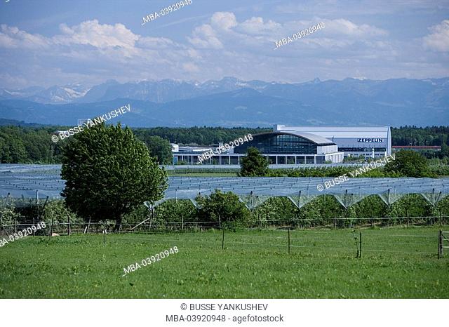 Germany, Baden-Württemberg, Lake Constance-district, Friedrichshafen, Zeppelin-hangar