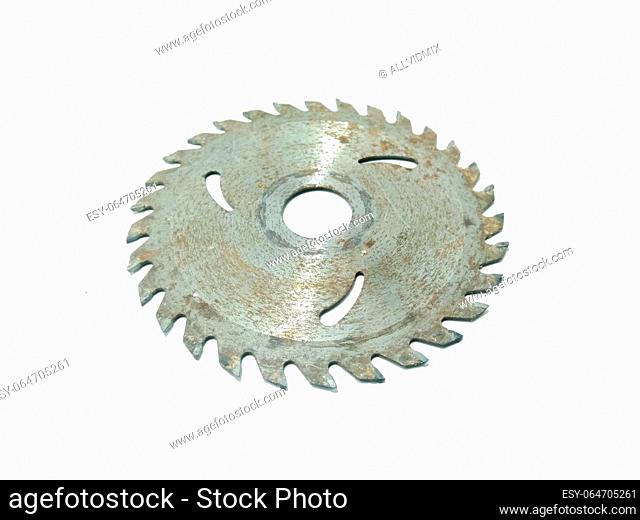 Wood cutter blade isolated on white background