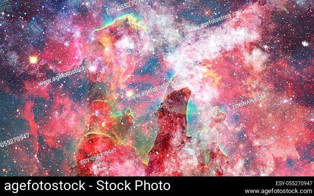 Background of the universe. Star cluster and nebula - A cloud in space. Abstract astronomical galaxy. Elements of this image furnished by NASA