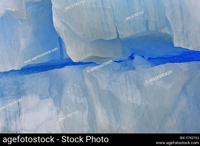 Iceberg pattern, Jorge Montt Tidewater Glacier, Caleta Tortel, Aysen Region, Patagonia, Chile, South America